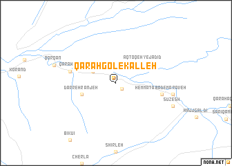 map of Qarah Gol-e Kalleh