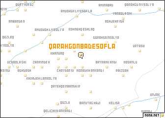 map of Qarah Gonbad-e Soflá