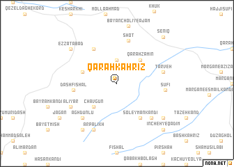 map of Qarah Kahrīz