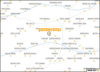 map of Qarah Kandī