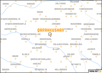 map of Qarah Kūshan