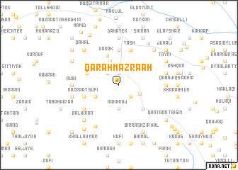map of Qarah Mazra‘ah