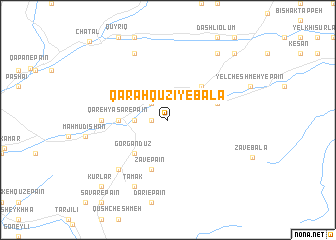 map of Qarah Qūzī-ye Bālā