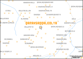 map of Qarah Saqqāl-e ‘Olyā