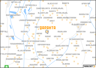 map of Qaraḩtā