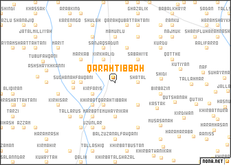 map of Qarah Tibbah