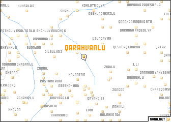 map of Qarah Vānlū