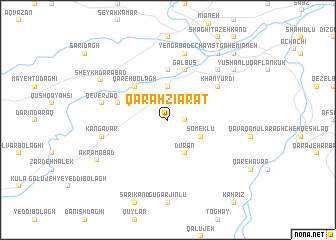 map of Qarah Zīārat