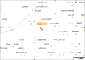 map of Qarāḩ