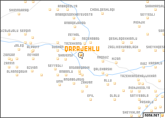 map of Qarājehlū