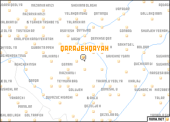 map of Qarājeh Qayah