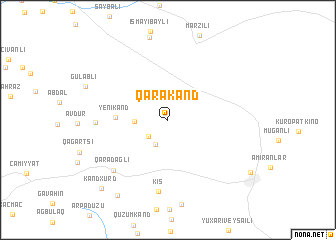 map of Qarakǝnd