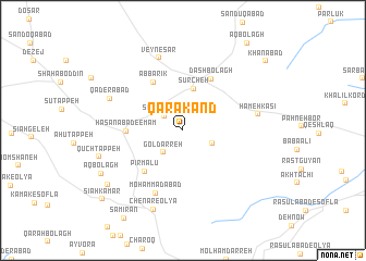 map of Qarā Kand