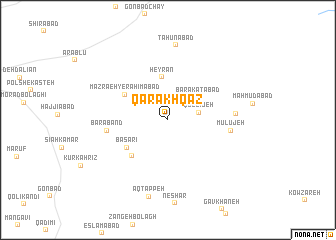 map of Qarakh Qaz