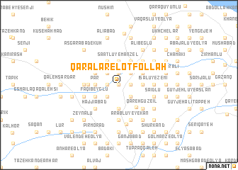 map of Qarālar-e Loţfollāh