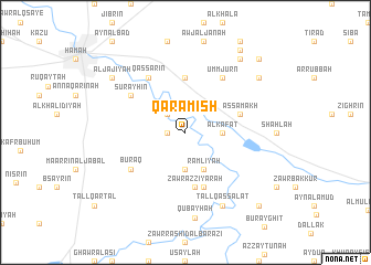 map of Qarāmish