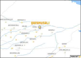 map of Qaramusalı