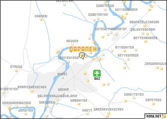 map of Qarāneh