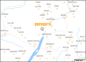 map of Qaraqaya