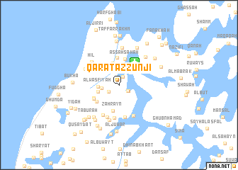 map of Qārat az Zunjī