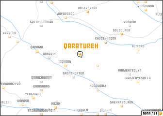 map of Qarātūreh