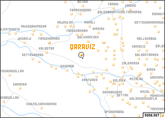 map of Qarāvīz