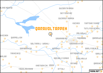 map of Qarāvol Tappeh