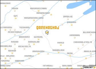 map of Qareh Āghāj