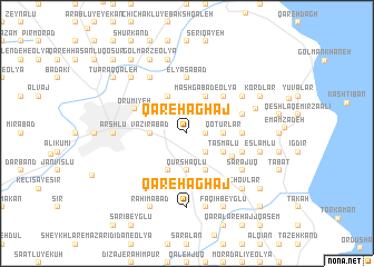 map of Qareh Āghāj