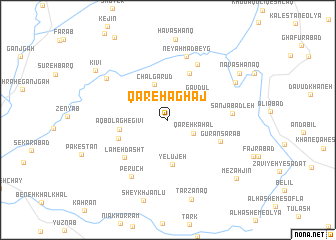 map of Qareh Āghāj