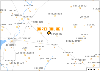 map of Qareh Bolāgh