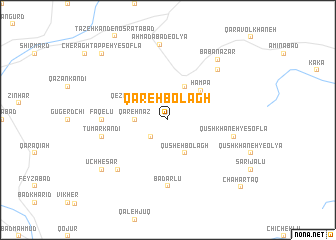 map of Qareh Bolāgh