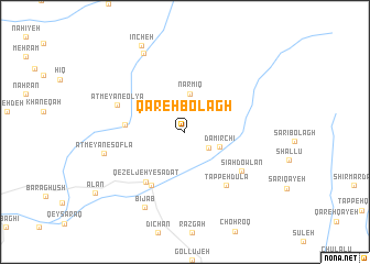 map of Qareh Bolāgh