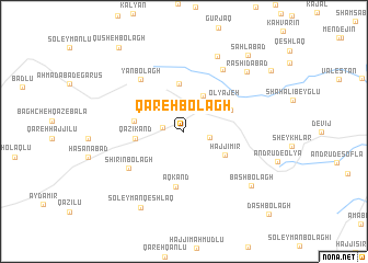 map of Qareh Bolāgh