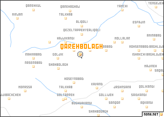 map of Qareh Bolāgh