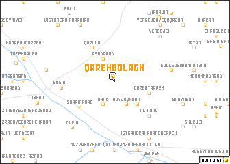 map of Qareh Bolāgh