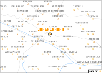 map of Qareh Chaman