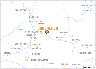 map of Qarehcheh