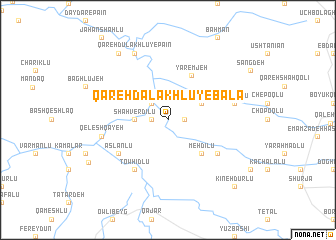 map of Qareh Dalākhlū-ye Bālā