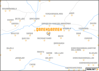 map of Qareh Darreh