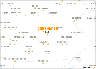 map of Qareh Dāsh