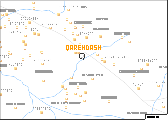 map of Qareh Dāsh