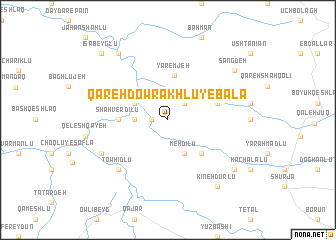 map of Qareh Dowrākhlū-ye Bālā