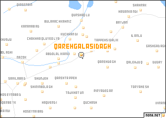 map of Qareh Gālāsī Dāgh