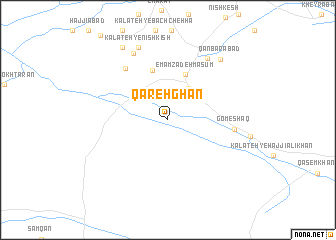 map of Qareh Ghān