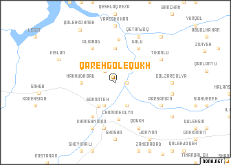 map of Qareh Gol-e Qūkh