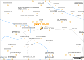 map of Qareh Gol