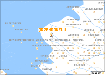 map of Qareh Gowzlū