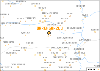 map of Qareh Gowzlū