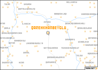 map of Qareh Khān Beyglū